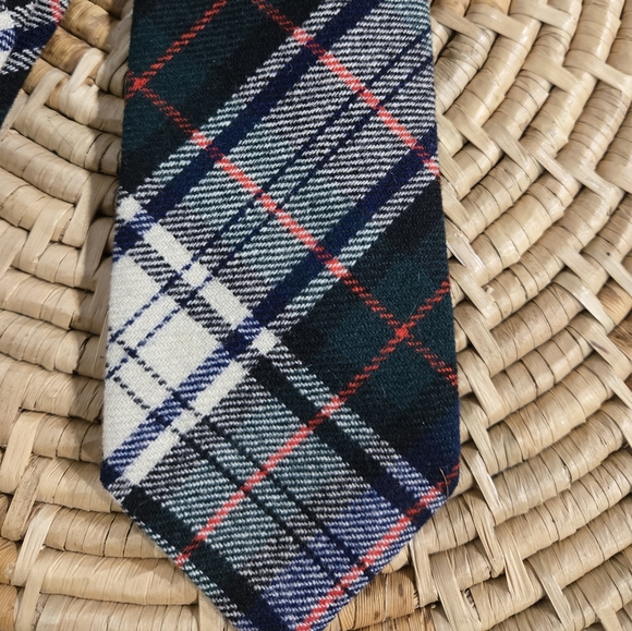 Vintage Pendleton Virgin Wool Plaid Tartan Neck Tie - Picture 2 of 5